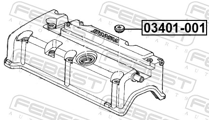 Bush, cylinder head cover - 03401-001 FEBEST