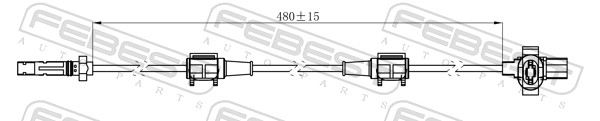 Sensor, wheel speed - 03606-005 FEBEST