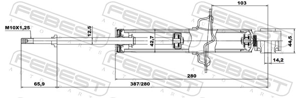 Ammortizzatore - 03658536R FEBEST