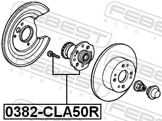 rato stebulė - 0382-CLA50R FEBEST