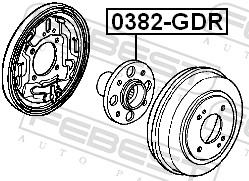 Mozzo ruota - 0382-GDR FEBEST