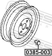 Wheel Nut - 0385-003 FEBEST