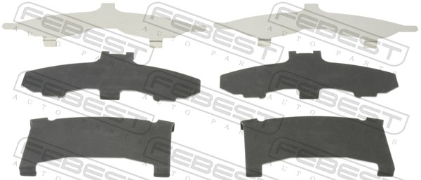 Anti-Squeal Foil, brake pad (back plate) - 0403-CW6WF FEBEST
