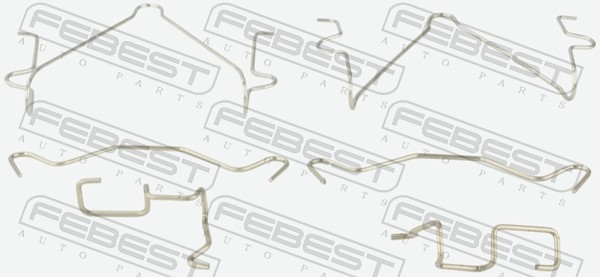 Accessory Kit, disc brake pad - 0403-K94WF FEBEST