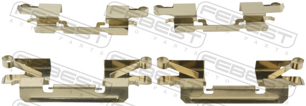 Accessory Kit, disc brake pad - 0403-KH9WF FEBEST