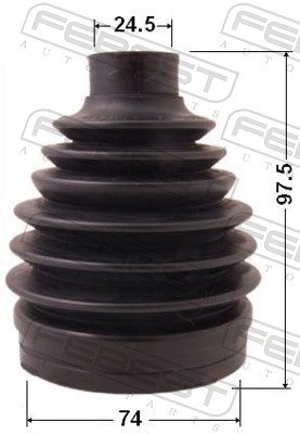 Bellow, drive shaft - 0417P-CY2 FEBEST