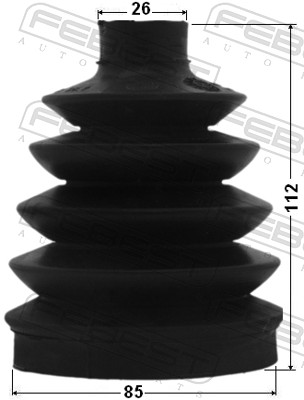 Bellow Set, drive shaft - 0417P-EA3 FEBEST