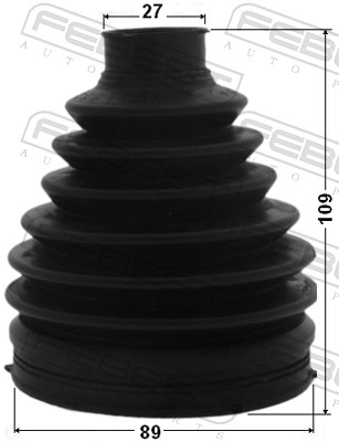Bellow Set, drive shaft - 0417P-NA4 FEBEST