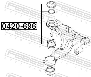 Ball Joint - 0420-696 FEBEST