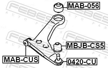 Ball Joint - 0420-CU FEBEST