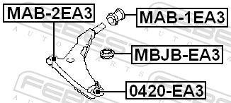 Ball Joint - 0420-EA3 FEBEST