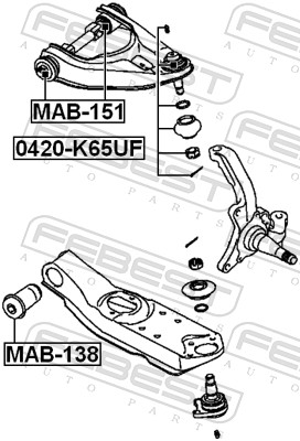 Ball Joint - 0420-K65UF FEBEST