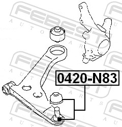 Ball Joint - 0420-N83 FEBEST