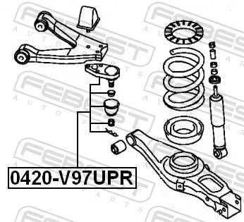 Ball Joint - 0420-V97UPR FEBEST
