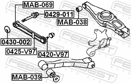 Ball Joint - 0420-V97 FEBEST