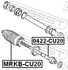 Inner Tie Rod - 0422-CU20 FEBEST