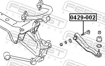 Camber Correction Screw - 0429-002 FEBEST