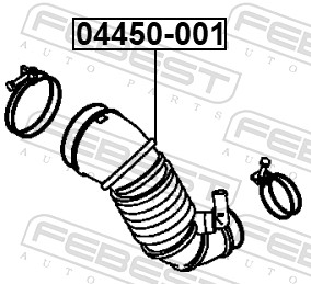 Hose, air supply - 04450-001 FEBEST
