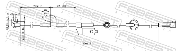 Sensor, wheel speed - 04606-004 FEBEST