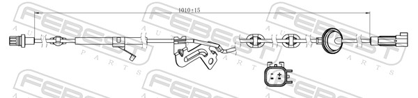 Sensor, wheel speed - 04606-005 FEBEST