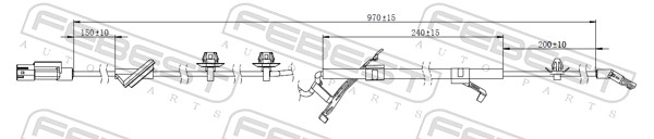 Sensor, wheel speed - 04606-007 FEBEST