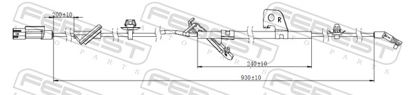 Sensor, wheel speed - 04606-008 FEBEST