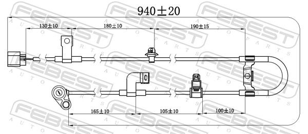 Sensor, wheel speed - 04606-019 FEBEST