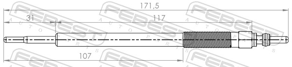 Glow Plug - 04642-005 FEBEST