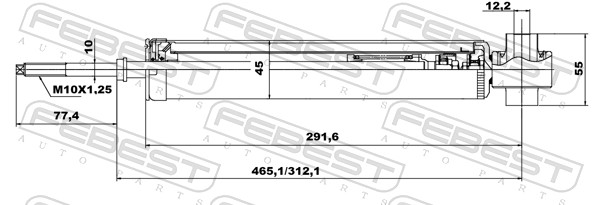 Shock Absorber - 04650959R FEBEST