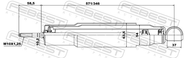 Shock Absorber - 04655699R FEBEST