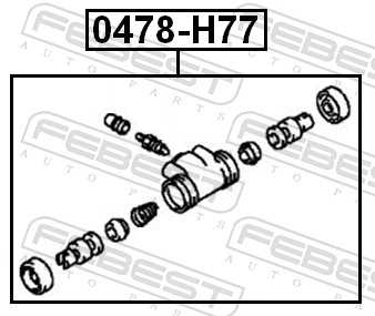 Cilindretto freno - 0478-H77 FEBEST