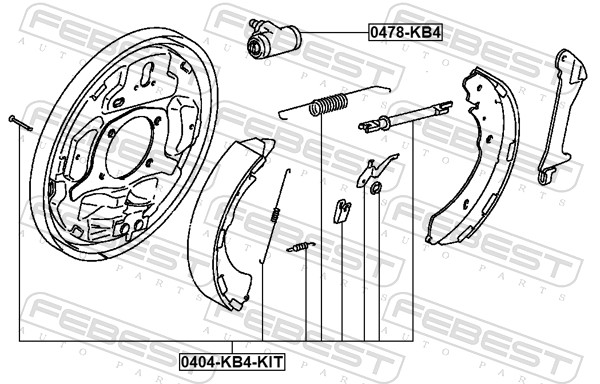 Wheel Brake Cylinder - 0478-KB4 FEBEST