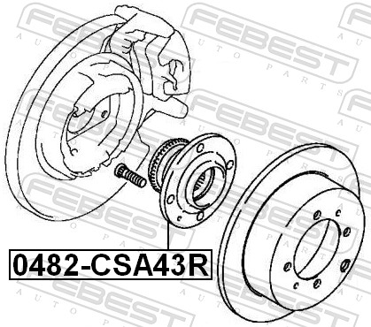 Wheel Hub - 0482-CSA43R FEBEST