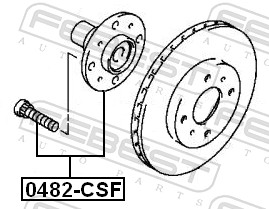 Ступица колеса - 0482-CSF FEBEST