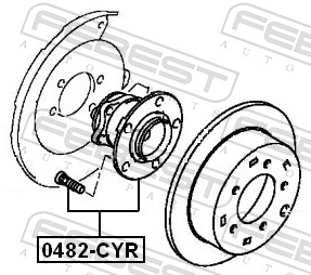 Wheel Hub - 0482-CYR FEBEST