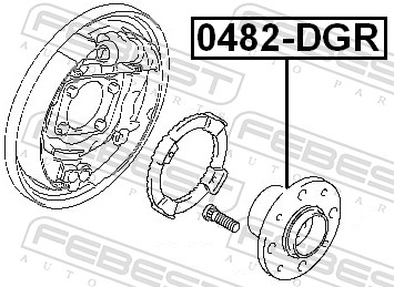 Ступица колеса - 0482-DGR FEBEST