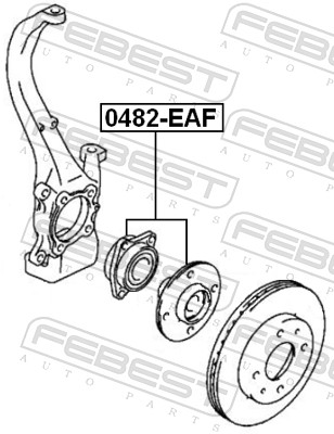 Wheel Hub - 0482-EAF FEBEST