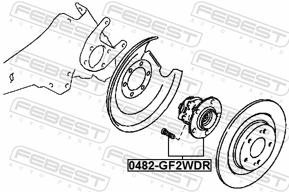 Mozzo ruota - 0482-GF2WDR FEBEST