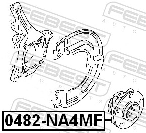 Mozzo ruota - 0482-NA4MF FEBEST