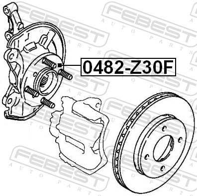 Wheel Hub - 0482-Z30F FEBEST
