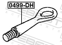 Tow hook - 0499-DH FEBEST