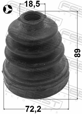 Bellow, drive shaft - 0515-BKT FEBEST