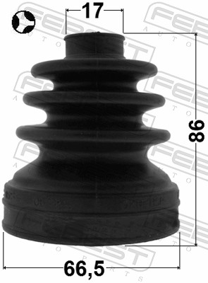 Bellow Set, drive shaft - 0515-DY3WT FEBEST