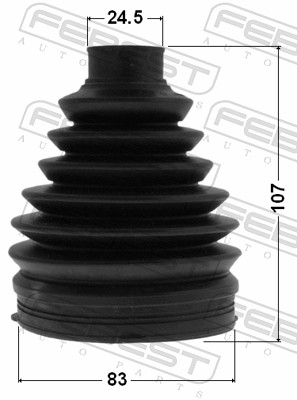 Bellow, drive shaft - 0517P-BK FEBEST