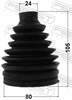 Bellow Set, drive shaft - 0517P-BL FEBEST