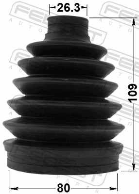 Bellow Set, drive shaft - 0517P-GHAT FEBEST