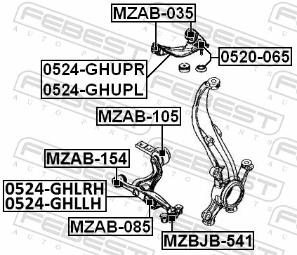 Ball Joint - 0520-065 FEBEST