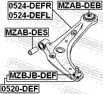 Ball Joint - 0520-DEF FEBEST