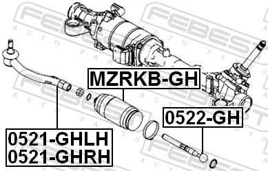 Inner Tie Rod - 0522-GH FEBEST