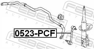 Rod/Strut, stabiliser - 0523-PCF FEBEST